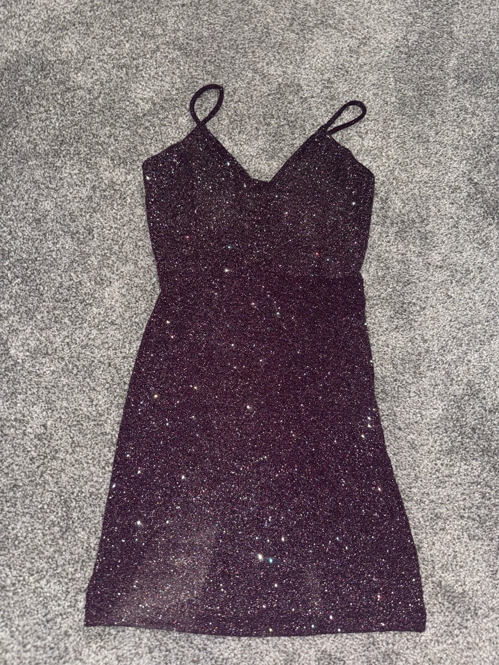glitter mini dress